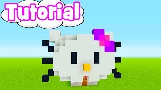 Minecraft Tutorial How To Make A Hello Kitty House quotHello Kittyquot [upl. by Tray807]