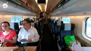 First Class Train Porto to Lisbon  Comboios de Portugal [upl. by Ongineb]