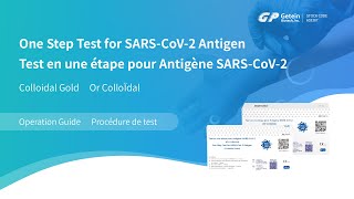 【Procédure de test】Test en une étape pour Antigène SARSCoV2 Or ColloÏdal [upl. by Brian]