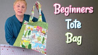 DIY Tote Bag For Beginners  The Sewing Room Channel [upl. by Ahtera]