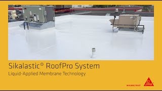 Waterproofing a flatroof with Sikalastic RoofPro liquid applied roofing [upl. by Eicam]