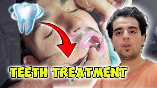 Ahmed teeth filling  the dentist is Junaid fan  teeth treatment and whitening adilmsvlogs [upl. by Kelula]