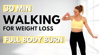 🔥30 Min STEADY STATE WALKING for WEIGHT LOSS🔥ALL STANDING🔥NO JUMPING🔥KNEE FRIENDLY🔥LISS WORKOUT🔥 [upl. by Lekim17]