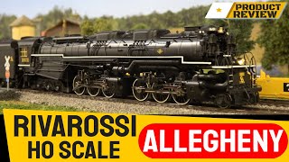 2024 Rivarossi HO Scale Allegheny 2666 Steam Locomotive Review  ESU LokSound V5 LED DCC amp More [upl. by Hally513]