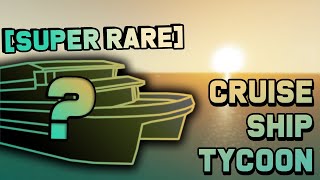 RARE CORMORANT SHIP  Cruise Ship Tycoon Beta [upl. by Ablem69]