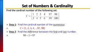 Cardinal Number of Set Counting Elements within a Set [upl. by Petrine815]