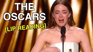 The Oscars Lip Reading [upl. by Blasius958]