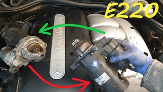 E220 CDI Mercedes w210 Starter Motor Problems Removal  Replacement  Test OM646 [upl. by Torosian111]