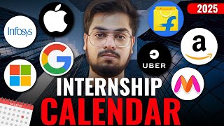 Internship Calendar 2025  When Do Companies Hire for OFF CAMPUS Internships [upl. by Asilrahc541]