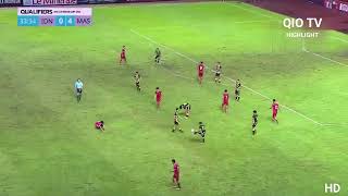 Full Highlight HD  Malaysia 5  1 Indonesia  AFC U17 Qualifiers [upl. by Kramal]