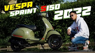 พาชม Vespa Sprint S 150 i get ABS สีใหม่ 2022 สไตล์ Sport Luxury [upl. by Libna]