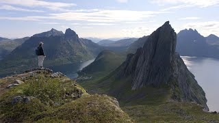 Hiking to the Top of Hesten near Segla on Senja Norway [upl. by Nert]