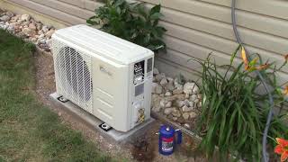 Senville Mini Split AC Heat Pump Installation [upl. by Anirpas]