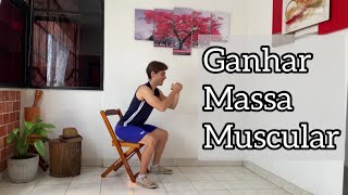 Treino de pernas e glúteos para ganhar massa muscular  EM CASA [upl. by Senaj]