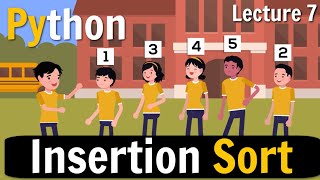 Insertion Sort in Python  Class 12 Computer Science [upl. by Esilanna]