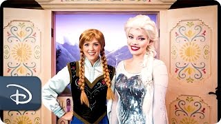 Anna amp Elsa at Epcots Royal Sommerhus  Walt Disney World [upl. by Whorton]