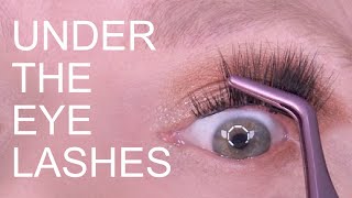 HOW TO APPLY UNDER EYE LASHES [upl. by Hachmin]