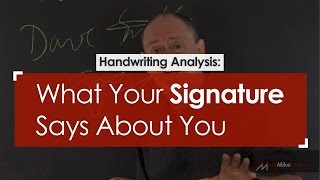 Handwriting Analysis What Your Signature Says About You [upl. by Livy819]