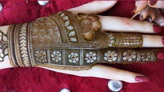 Latest Mehndi Design For Back HandsNew Semi Bridal Mehendi Design For Back Hands [upl. by Angadresma]