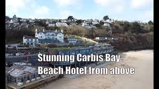 Stunning Carbis Bay Hotel and Beach from above [upl. by Yeoj]