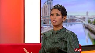 Naga Munchetty  Leather Skirt Style  4th July 2020 [upl. by Mattox]