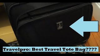 Travelpro Crew Versapack Rolling Travel Tote Bag  Luggage Review Unboxing Best Carryon Tote [upl. by Aibara]