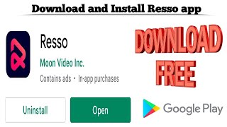 How to Download and Install Resso app for free on Android  Download Resso app  Techno Logic  2021 [upl. by Rehpinnej]