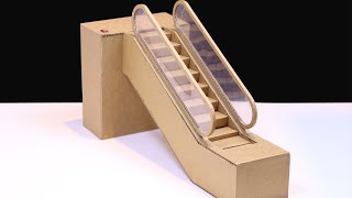 How To Make Escalator From Cardboard DIY Escalator [upl. by Phyllis]