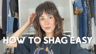 how to style a shag for beginners super easy [upl. by Gehlbach]