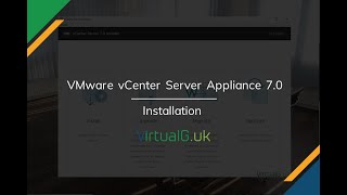 Installing VMware vCenter Server Appliance VCSA 70 [upl. by Ardnohsed]