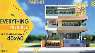 40X60 Feet  2400 sqft Luxurious House Plan with Terrace Swimming Pool  Part01  ID117 [upl. by Koal]