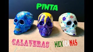 Pinta Calaveras mexicanas Día de Muertos [upl. by Ninehc769]