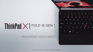 How to Use the TrackPoint Quick Menu on the ThinkPad X1 Fold 16 Gen 1 [upl. by Darmit]