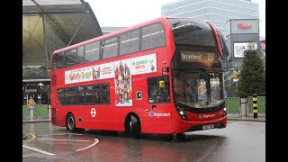 London Buses Bus Route 257 Walthamstow Central to Stratford [upl. by Nosreme608]