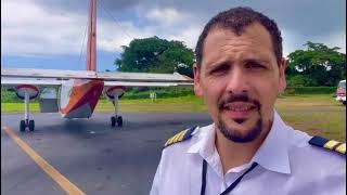 Flying the Britten Norman Islander BN2 in the Pacific islands A day in the life [upl. by Nylhsoj527]