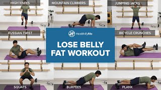 4Minute Workout to Get Rid of Belly Fat Without Diets [upl. by Blaise]