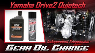 Yamaha Drive 2 Quietech Golf Cart Rear Diff Oil Change [upl. by Ennoitna]