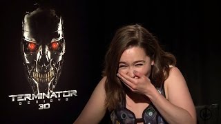 Emilia Clarke from Game Of Thrones Giggles Uncontrollably and its ADORABLE [upl. by Raddy]