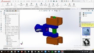 How to design Steam Engine cross Head in Solidworks [upl. by Yetsirhc]