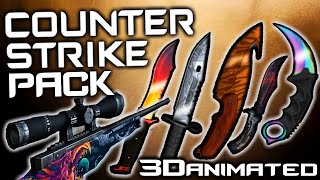 CSGO Minecraft PvP TEXTURE PACK ANIMATED 3D 189 1817 [upl. by Joscelin]