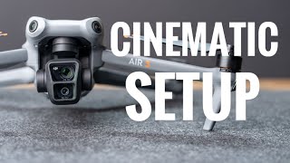 DJI Air 3 Cinematic Setings and Setup [upl. by Aigil443]