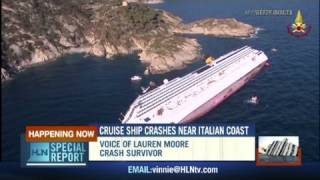 Survivor describes cruise ship crash [upl. by Ralina]