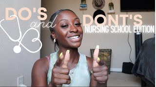 DOs  DONTs OF NURSING SCHOOL 2021  tips for prenursing students [upl. by Jeritah]