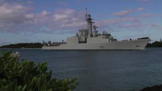 HMCS Algonquin DDG 283 makes way into Pearl Harbor for RIMPAC 2010 [upl. by Mona]