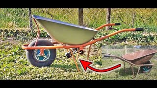 How to Make a Drill Powered Wheelbarrow at Home [upl. by Romaine]