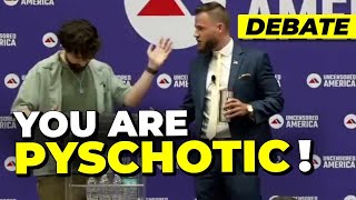 Confrontational Debate vs InfoWars Host Gets Super Heated [upl. by Mcleod]