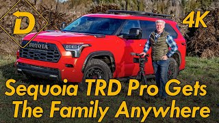 2023 Toyota Sequoia TRD Pro Takes The Family Anywhere [upl. by Neo]