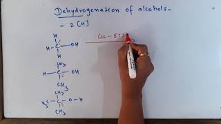 Dehydrogenation of alcohols Class XII [upl. by Hekker]