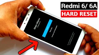 Xiaomi Redmi 6 6A Hard Reset Pattern Unlock Factory Reset Easy Trick With Keys [upl. by Lemire658]