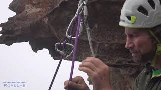 Rock climbing releasable abseil anchor [upl. by Notaek120]